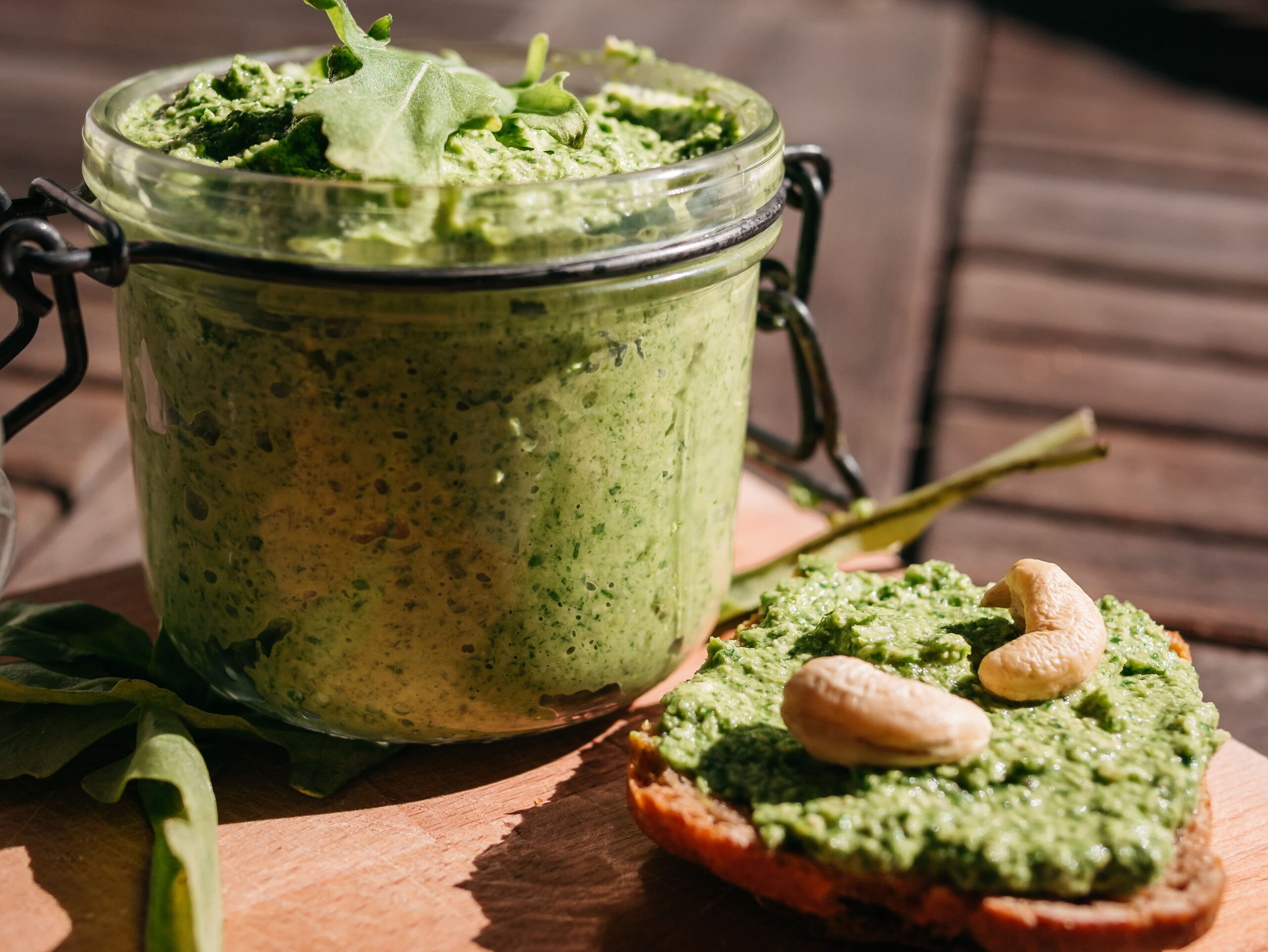 Pesto de roquette vegan